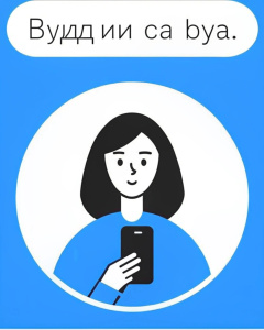 иллюстрация будь на связи девушка с телефоном ф руках