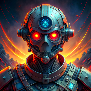 ROBOT with laser eye