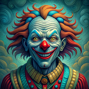 a haggard clown 