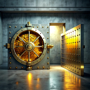 picture of a locked up vault with treasure insight