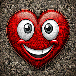 emoticon with a heart