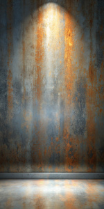 3d, fullscreen gray gradian background, deep shadow,  rust texture,background showroom,