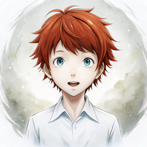 anime redhead young  pretty guy angry screaming
