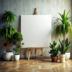 big canvas mockup decor