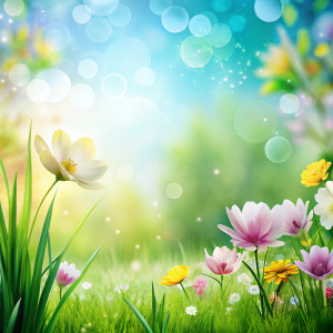 spring background, no text