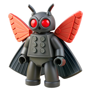 Mothman made of Lego bricks