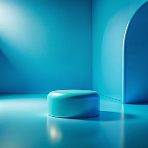 FONDO AZUL TURQUESA PISO Y PARED LISO