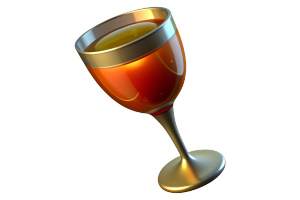 a glass of champagne