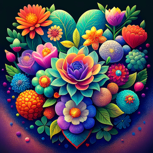 flowers, flower, colorful, love, color, valentine day. heart