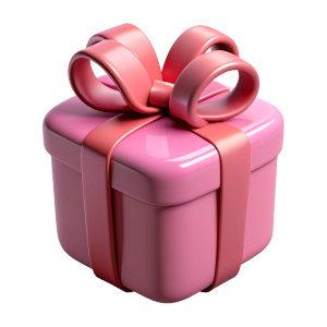 a pink gift